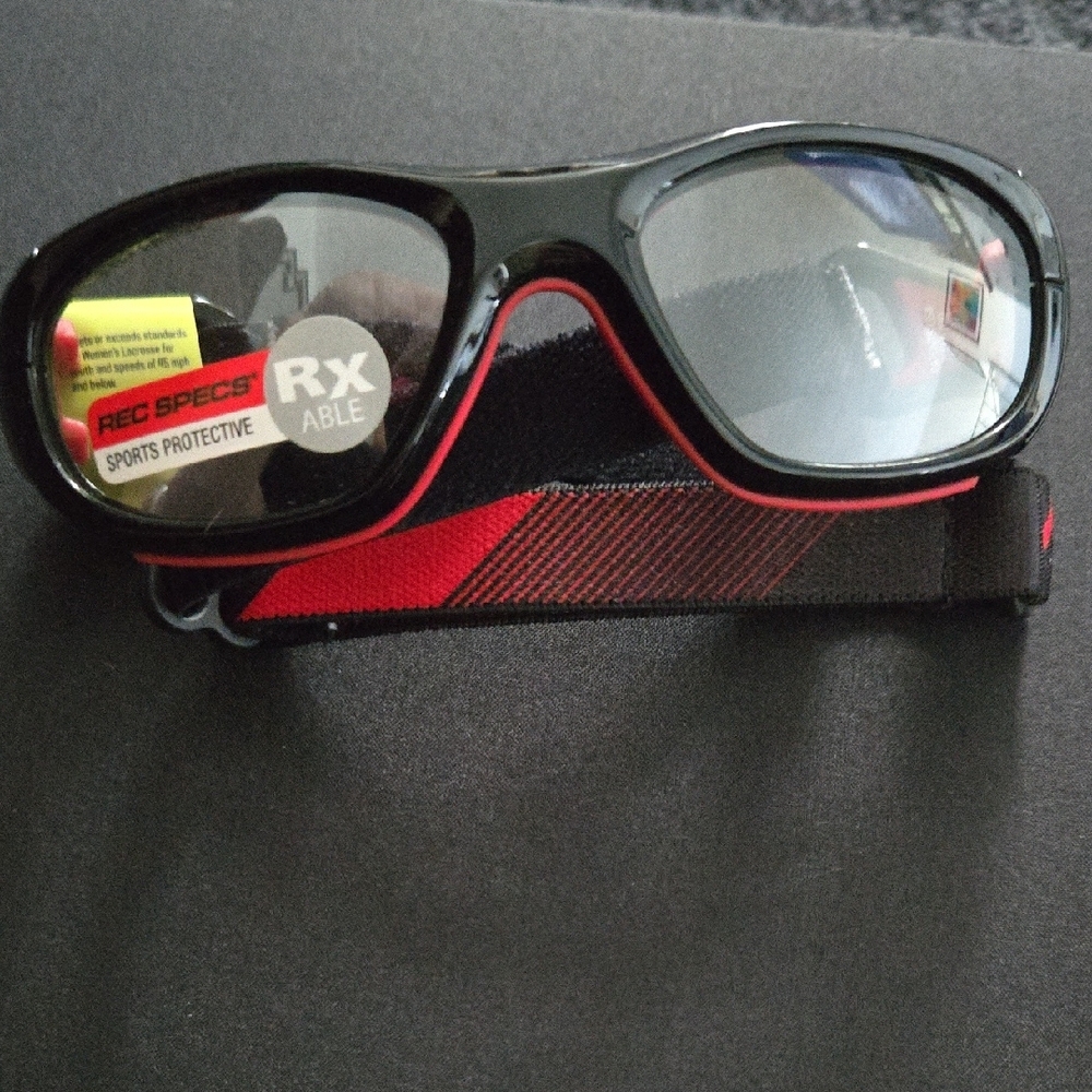 Kids Sports Protective Glasses - Black and Red
